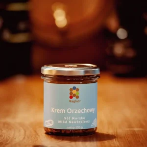 Krem Orzechowy Miód Nawłociowy i Sól Morska